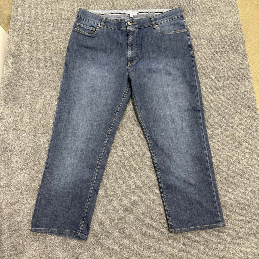 Peter Millar Jeans Mens 38x34 Blue‎ Stretch Denim Mid Rise Straight Crown